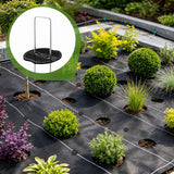 200Pcs Garden Stakes Staples Kit, 100Pcs 6 Inch U-Shaped Landscape Staples, 100Pcs Fixing Gasket for Weed Barrier Fabric, Ground Cover, Holding Fence and Artificial Turf