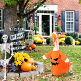 Silicherry 3 Set Halloween Goose Outfit Fall Christmas Lawn Porch Goose Cloth Costume Thanksgiving Xmas Outdoor Patio Yard(Novel Style)