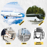 2-Pack Foot Hammock for Plane Travel, No Collapse Thickened Bamboo Airplane Foot Rest with Extended Adjustment Strap, Portable Desk Foot Hammock to Relax Your Feet, Foot Sling Travel Essentials