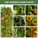 Halatool 8 Pack Tomato Cages for Garden, Up to 48in (4FT) Trellis