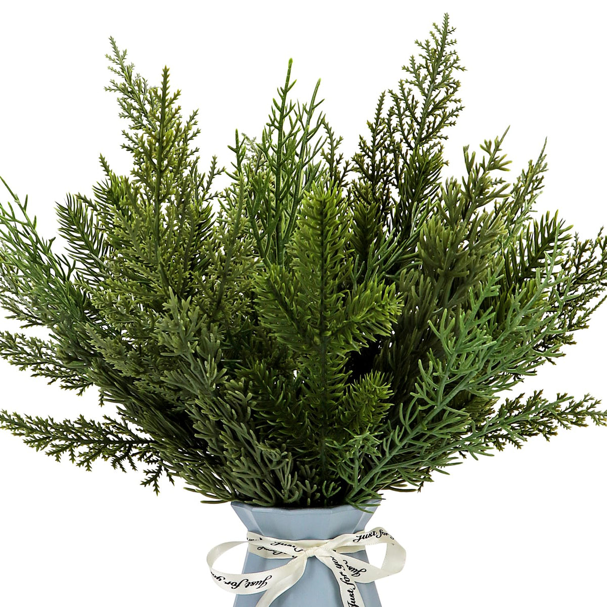 40 Pcs Artificial Pine Branches Assorted Faux Pine Stems Cedar Leaves Needle Sprigs Plastic Fake Christmas Greenery Pine Picks for Xmas Tree Wreaths Garlands DIY Accessories Home Decor (40, Green)