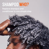 Hairstory New Wash Rich with Scalp Brush, Ultra-Moisturizing Cleansing Cream for Dry & Thick Hair, Shampoo & Conditioner Alternative, Restores Softness & Shine, 8oz