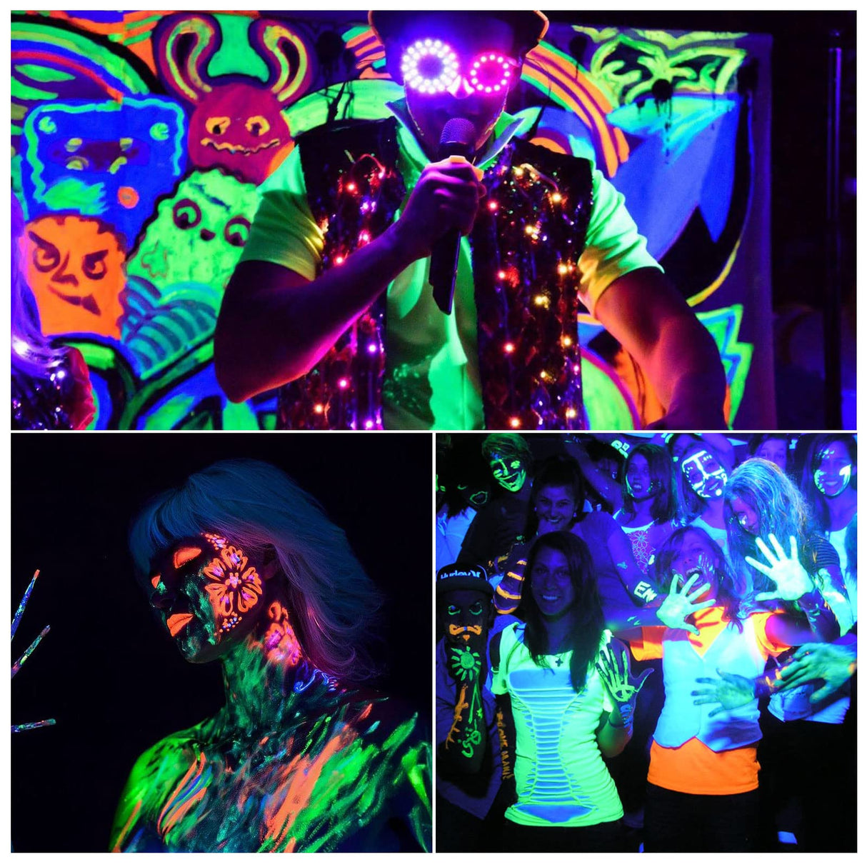 Gonhom 2 Pack Par38 Black Light Bulbs Outdoor,20W Black Flood Light Replace to 200W,1000LM E26 Base Blacklight Bulbs Outdoor for Halloween Light Bulbs,Christmas Party Decor,Home Lighting