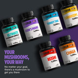 FreshCap Mushrooms Lions Mane Supplement Capsules 14,000mg - Lion's Mane, High Potency Extract, 14:1 Organic Mushroom Supplement, Ayurveda Focus Made in USA (120 Capsules)