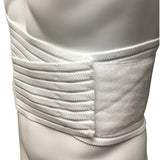OTC Lumbosacral Support, 7-inch Lower Back, Lightweight Compression, Elastic, White, Large