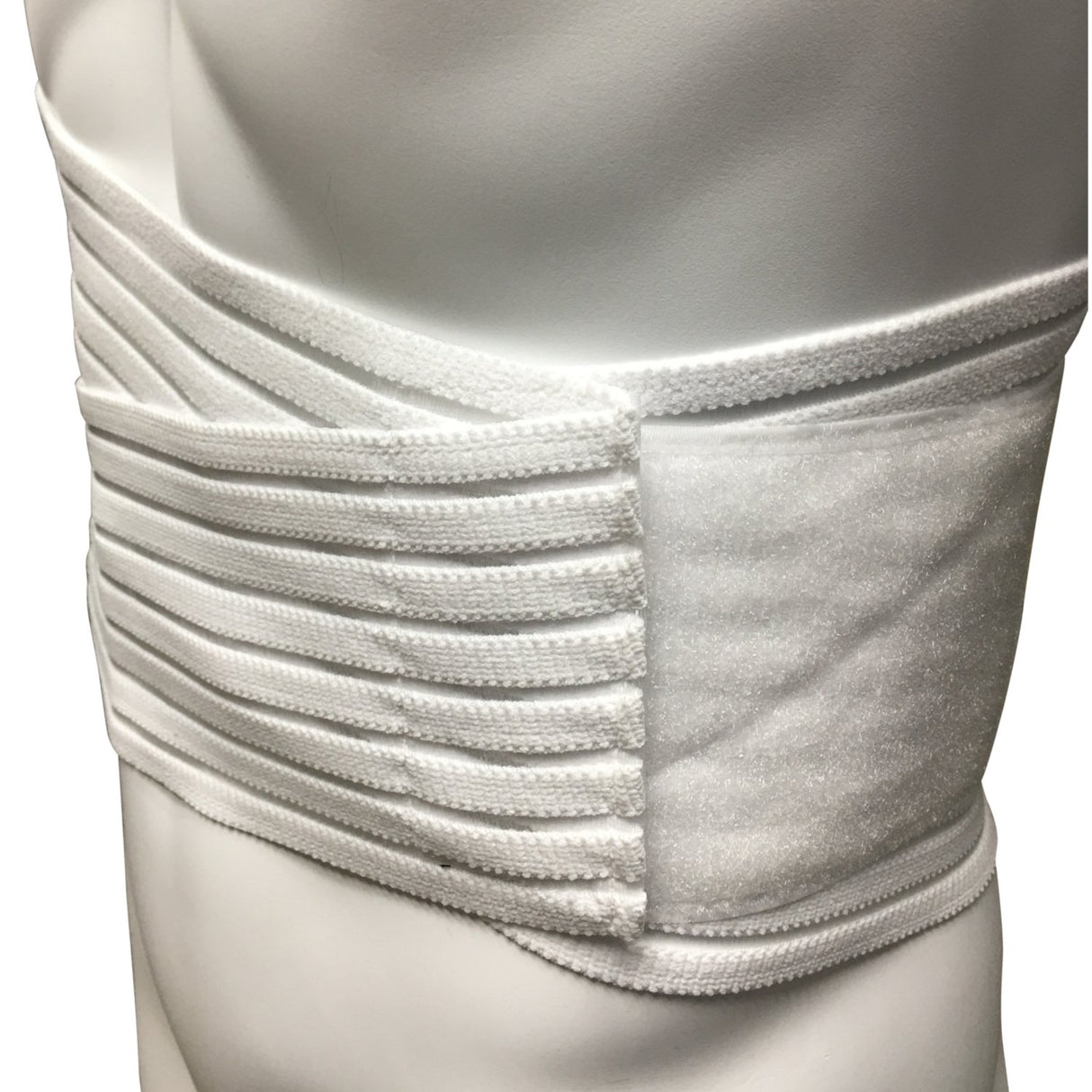 OTC Lumbosacral Support, 7-inch Lower Back, Lightweight Compression, Elastic, White, Medium