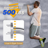 AmazerBath Shower Grab Bars for Seniors Anti Slip, Bath Safety Grab Bar for Needy, Stainless Steel Bathroom Safety Grab Bars, Thickened Bar Bigger Base Holds 500LBS, 16"L x 1.25"D, Brushed Nickel