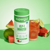 Supergut Gut Healthy Flavored GLP-1 Booster, Watermelon Lime - High Fiber GLP-1 Supplement Powder for Women & Men - Sugar-Free Drink Mix for Gut Health & Digestive Support (18 Servings)