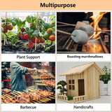 100Pcs 3ft/36in Bamboo Plant Stakes, Garden Stakes, Bamboo Stakes for Tomato, Beans, Potted Plants, Smores Sticks for Fire Pit, Natural Support for Gardening, BBQ, Camping, Home Cooking