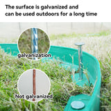 EISENSP 12-Inch Spiral Landscape Stakes, 25 Pcs Galvanized Metal Anchoring Spikes for Paver Edging, Artificial Turf, Weed Barrier, Bright Spike