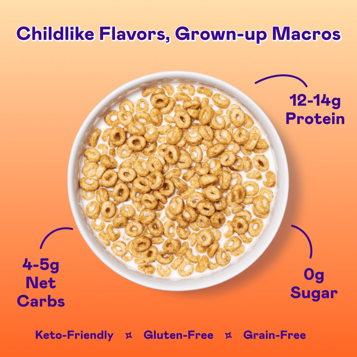 Magic Spoon Cereal, Variety 4-Pack of Cereal - Keto & Low Carb Lifestyles, Gluten & Grain Free, High Protein, 0g Sugar