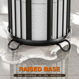 Bunoxea Toilet Paper Holder Stand, Freestanding Toilet Paper Storage,Black