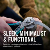 LEATHERMAN, Skeletool CX, 7-in-1 Lightweight, Minimalist Multi-Tool for Everyday Carry (EDC), Home, Garden & Outdoors, Paradise Blue