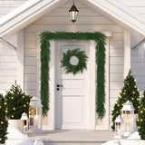 MDSTBN Realistic Christmas Garland Pine Garland Real Touch Green Artificial Greenery Garland Artificial Pine Garlands,for Table Mantle Wall Indoor Outdoor Christmas All-Season Decorations-6FT