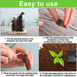 Chumia 200 Pcs Hydroponics Grow Sponges Replacement Root Growth Sponges Pods Kit Seed Starter Pods for Hydroponics Growing System Garden Patio