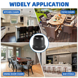 20 Pcs Black Extra Small Chair Leg Floor Protectors for Hardwood Floors, Upgraded Rubber Chair Leg Caps with Felt, Furniture Leg Feet Covers Protect Floor from Scratches Reduce Noise (Fit 0.55"-0.75")
