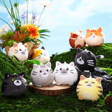 Libima 9 Pcs Mini Stuffed Animals Keychains 3.15 Inch Small Plush Cute Ornaments Bulk Toys for Baby Shower Birthday Party Decors Gift Bags Fillers Halloween Christmas Basket Stuffers(Cat)