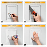 Suteck Plumbing Access Panel for Drywall Ceiling 16 x 16 Inch Reinforced Plastic Wall Access Doors Removable Hinged White