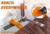 5-30 ft Long Telescopic Extension Pole // Multi-Purpose Extendable Pole with Universal Twist-on Metal Tip // Lightweight and Sturdy // Best Telescoping Pole for Painting, Dusting and Window Cleaning