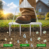 Fologtoo Lawn Aerator Tool, Heavy-Duty Stainless Steel Lawn Spike Aerator
