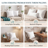 Utopia Bedding Throw Pillows, Decorative 18x18 pillow inserts, Set of 4