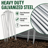 200 Pack 8 Inch Landscape Staples, Weed Barrier Stakes, 11 Gauge Galvanized