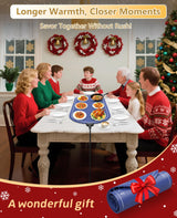 Food Warming Mats for Countertop Extra Large(XXL 36"x15"),Electric Heating Pad for Food,Roll Up Silicone Warmer Mat for Party,Christmas House Warming Gifts for Home Daily Use(Blue)