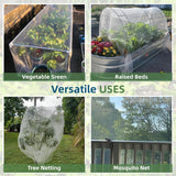 Garden Netting for Raised Beds, 10 ft x 33 ft Ultra Fine Mesh Mosquito Net Pest Barrier Bird Bug Insect Netting for Garden Greenhouse, Plant Row Cover for Protect Vegetables Fruits Flowers Trees
