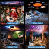 FlyLily Galaxy Projector for Bedroom, 13 in 1 Planetarium Star Projector with Solar System & Constellation, 360° Rotating Galaxy Light Projector, Space Night Light Projector for Kids Adults Gifts