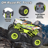 Scientoy Remote Control Car, 20KM/H Monster Truck Toys for Ages 5-7, 1:16 Scale All Terrain RC Cars for Boys & Girls Age 4-7, 2.4Ghz Off Road RC Truck, Christmas Birthday Gift for Kids