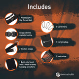 Hip Thrust Belt for Women & Men – Glute Workout Equipment for Dumbbells, Kettlebells, Plates – Heavy Duty Booty Builder, Dip Belt Kit - Adjustable, Home/Gym Use