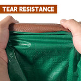 Tarp 5x7(4 Packs) ft 100% Waterproof 7mil Durable Grommets and Reinforced Edges,Uv Resistant,Green/Brown Tarp,Emergency Rain Shelter,Outdoor Cover and Camping Use -by MVPNET
