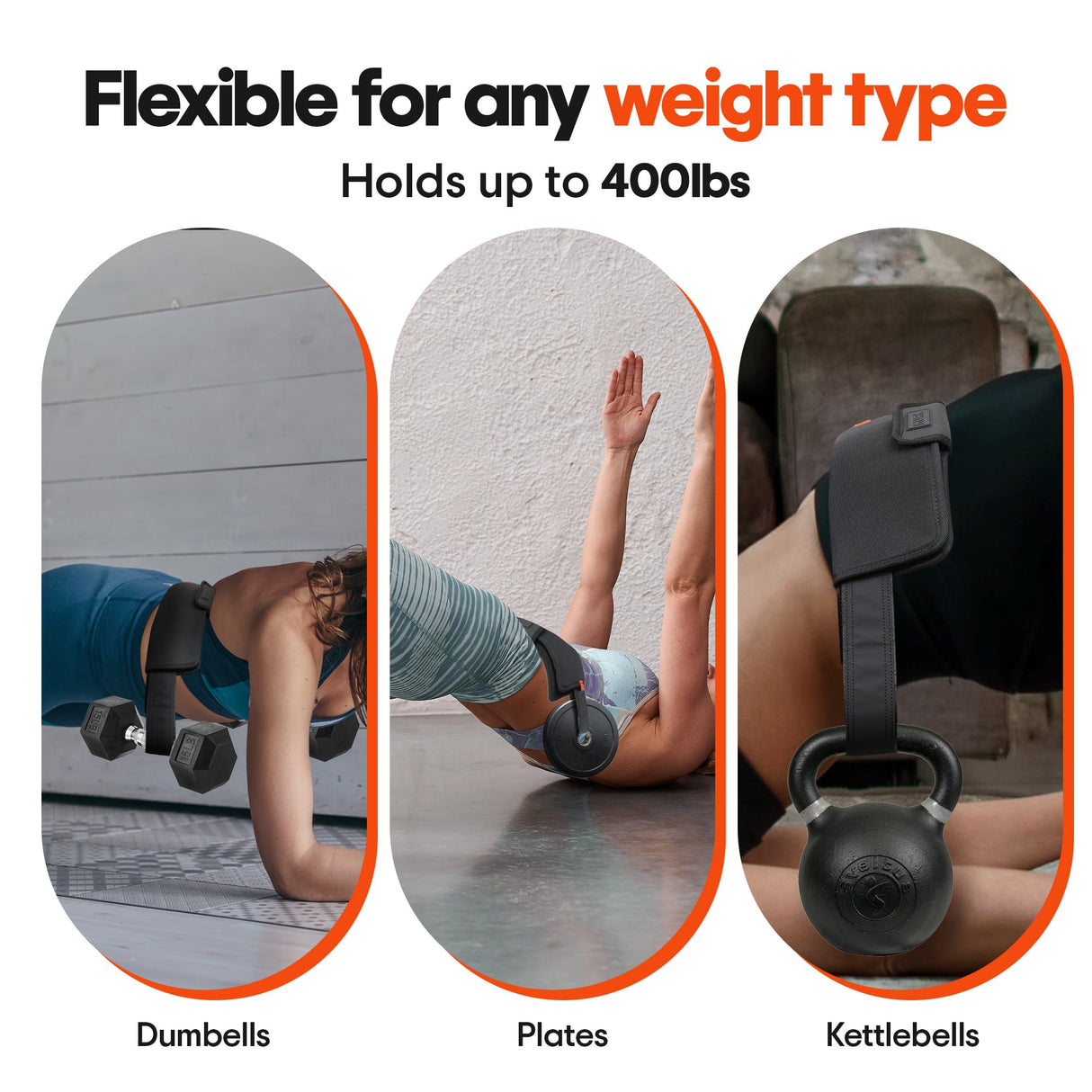 Exercise Hip Thrust Belt – Portable & Adjustable Glute Training Belt for Hip Thrusts, Squats & Glute Activation | Supports Dumbbells & Kettlebells for Gym & Home Workouts