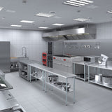 AmGood 18 in. x 60 in. Stainless Steel Work Table | Metal Kitchen Food Prep Table | NSF