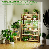JarryStart Grow Lights for Indoor Plants with Timer, 192 LEDs 42W Vertical Full Spectrum Grow Light 65 Inch Standing Grow Lights 3 Light Modes 5-Level Dimmable Wide Coverage