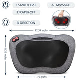 VIKTOR JURGEN Shiatsu Back Massager with Heat – Deep Tissue Massage for Neck, Shoulder, Leg, Upper & Lower Back Pain Relief, Electric Kneading 3D Massage Pillow Gifts for Men Women Dad, Mom, Christmas