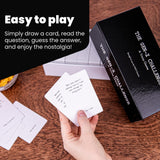 FAFO GAMES The Gen-X Challenge - 80s and 90s Trivia Card Game with 600 Trivia Cards - Pop Culture Trivia Game with Movies, Music, TV Shows - Ideal for Game Night, Christmas, Birthday, or Gift