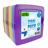Healthy Packers® Reusable Ice Packs for Lunch Boxes Kids and Adults | Long‑Lasting Thin Freezer Packs for Coolers, Bento Boxes, Lunch Bags, Travel, School Meals, Meal Prep (10-Pack | Square)