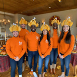 yosager 3 Pack Men's Roasted Turkey Hat, Thanksgiving Halloween Turkey Costume Funny Hat for Christmas Holiday Party Favors Party Supplies