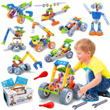 10 in 1 STEM Toys for 4 5 6 7 8+ Year Old Boy Girl Birthday Gifts Building Toys for Kids Ages 4-8 5-7 6-8 Preschool Educational Stem Activities for Boys 3-5 4-6 8-10 Creative Games Christmas Idea Gift