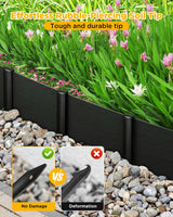 GZBEVITAR Landscape Edging Metal Stakes, 10 Inch Garden Edging Stakes