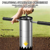 YAJAREN Portable Golf Hole Cutter Tool Stainless Steel for USGA Standard｜Detachable Anti-Slip Handle Golf Hole Digger with Depth Marks｜Backyard DIY Putting Green & Lawn Golf Practice
