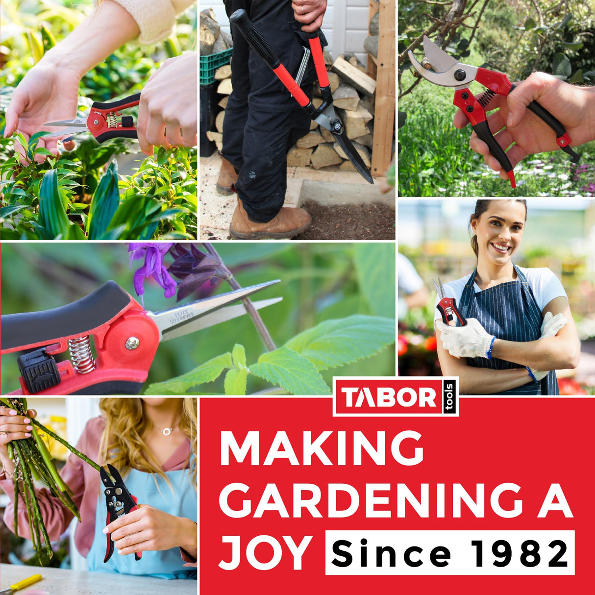 TABOR TOOLS J16A Adjustable Metal Rake with Expandable Head 8-23", Collapsible & Telescopic Leaf Rake for Lawns, Garden & Yard, Ideal for Leaves, Shrubs & Small Areas