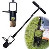 Bulb Planter Tool Long Handle,Soil Sampler Lawn Aerator with Soft Grip,Serrated Base Gardening Bulb Transplanter,Heavy Duty Sod Plugger for Digging Holes to Plant Daffodils,Tulips, Iris