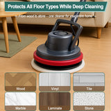 12" Commercial 437.056 Cleaning Orbiter Pad +Microfiber Carpet Bonnet+Floor Buffer Pad for Oreck 550MC Orbiter Floor Machine .Fit Tile, Vinyl Floors -Polishing and Deep Clean 6 Pack