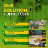 BEEST Dumpster Defender - 3lbs Outdoor Trash Can Deodorizer & Liquid Waste Absorber (Made in USA) Biodegradable Trash Can Odor Eliminator - Powerful Garbage Deodorizer for Always-Fresh Bins - 14 Cups