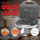 SugarWhisk Car Waffle Maker for Kids, Halloween & Christmas Mini Waffle Maker, 8 Fun Vehicle Shaped Mini Pancake Maker, Non Stick Surface, Excellent Gift, White