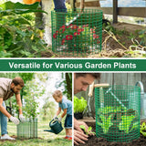 Nlicrst 5 Sets Strawberry Plant Support with Wire Plant Protectors, 12.9"x 11.8" Wire Plant Cages and Strawberry Growing Racks, Animal Protection for Strawberry Tomato Garden Vegetables Plants