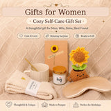 Women's Birthday Self-Care Gift Basket, Sunflower-Themed Sunshine Gift Sunshine Care Gift Set,Christmas Birthday Gift, Dedicated to Women, Mothers, Best Friends, Wives