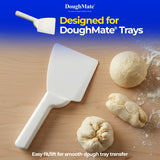 DoughMate® Artisan Kit – 2 Pizza Dough Proofing Trays, 1 Lid, and Dough Scraper – Food Contact Certified, Stackable, Made in USA